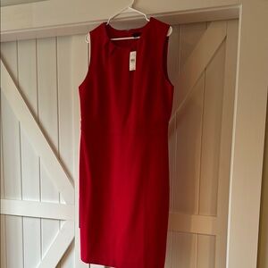And Taylor Elegant Red Sleeveless Dress